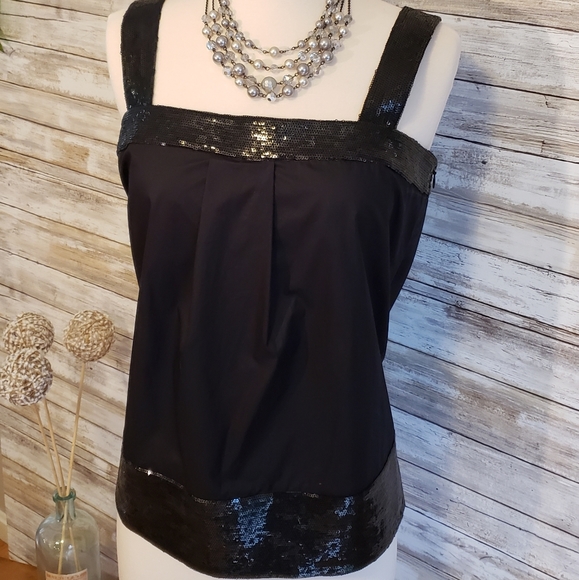 Theory Sequin Detail Sleeveless Dress top Medium - Picture 2 of 6